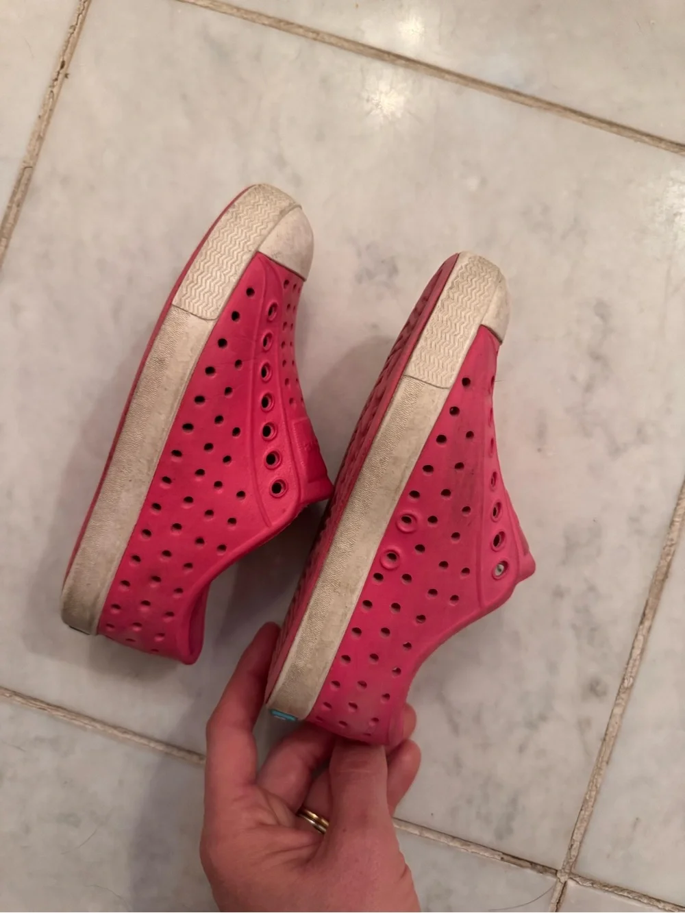 Bright Pink Native Shoes - Picture 2 of 7